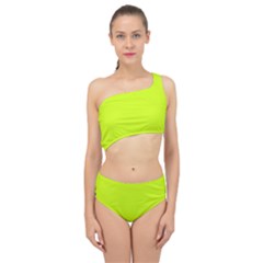 Arctic Lime Spliced Up Two Piece Swimsuit by FabChoice