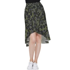 Camouflage Vert Frill Hi Low Chiffon Skirt by kcreatif