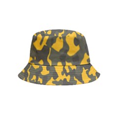 Camouflage Jaune/vert  Inside Out Bucket Hat (kids) by kcreatif