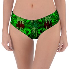 Forest Of Colors And Calm Flowers On Vines Reversible Classic Bikini Bottoms by pepitasart