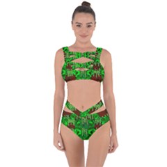 Forest Of Colors And Calm Flowers On Vines Bandaged Up Bikini Set  by pepitasart