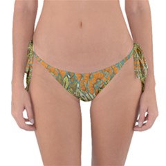 Orange Flowers Reversible Bikini Bottom by goljakoff