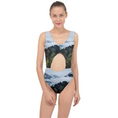 Green Mountain Center Cut Out Swimsuit by goljakoff