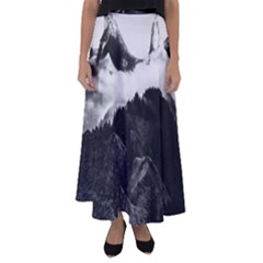 Whales Dream Flared Maxi Skirt by goljakoff