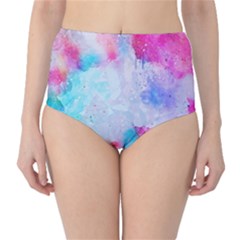 Rainbow Paint Classic High-waist Bikini Bottoms by goljakoff