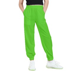 Bright Green Kids  Elastic Waist Pants by FabChoice
