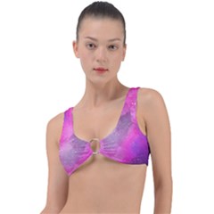 Purple Space Paint Ring Detail Bikini Top by goljakoff