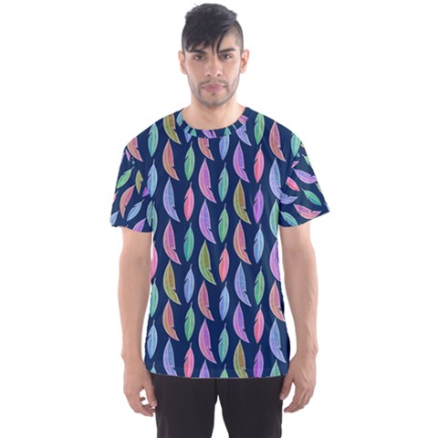 Watercolor Feathers Men s Sport Mesh Tee by SychEva