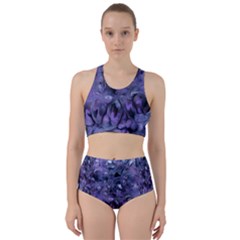 Carbonated Lilacs Racer Back Bikini Set by MRNStudios