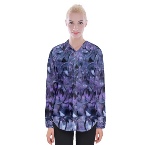 Carbonated Lilacs Womens Long Sleeve Shirt by MRNStudios