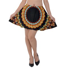 Mandala - 0009 - A Fast 24 Velvet Skater Skirt by WetdryvacsLair