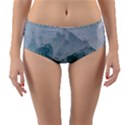 Green blue sea Reversible Mid-Waist Bikini Bottoms View3