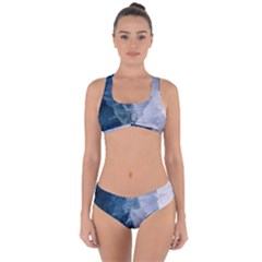 Storm Blue Ocean Criss Cross Bikini Set by goljakoff