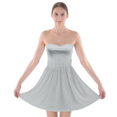 Glacier Grey Strapless Bra Top Dress by FabChoice