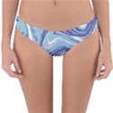 Blue Vivid Marble Pattern 9 Reversible Hipster Bikini Bottoms View3