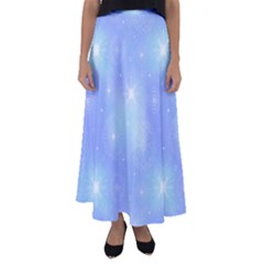 Heavenly Flowers Flared Maxi Skirt by SychEva