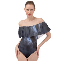 Mystic Moon Collection Off Shoulder Velour Bodysuit  by HoneySuckleDesign