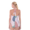 Abstract shapes  Boyleg Halter Swimsuit  View2
