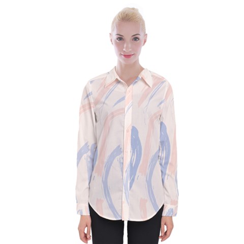 Marble Stains  Womens Long Sleeve Shirt by Sobalvarro
