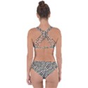 Tribal Geometric Grunge Print Criss Cross Bikini Set View2