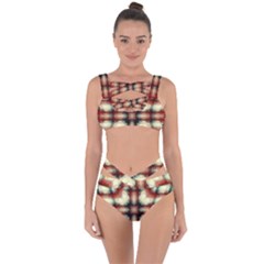 Royal Plaid  Bandaged Up Bikini Set  by LW41021