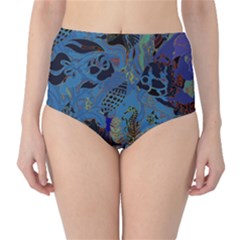 Undersea Classic High-waist Bikini Bottoms by PollyParadise