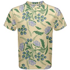 Folk Floral Pattern  Abstract Flowers Surface Design  Seamless Pattern Men s Cotton Tee by Eskimos
