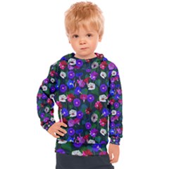 Watercolor Flowers  Bindweed  Liana Kids  Hooded Pullover by SychEva