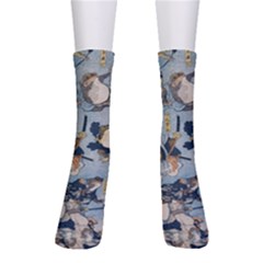 Famous Heroes Of The Kabuki Stage Played By Frogs  Men s Crew Socks by Sobalvarro