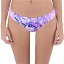 Hydrangea Blossoms Fantasy Gardens Pastel Pink and Blue Reversible Hipster Bikini Bottoms View3