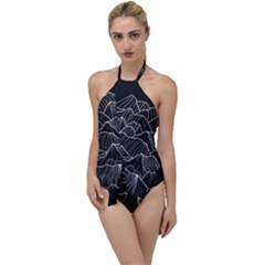 Black Mountain Go With The Flow One Piece Swimsuit by goljakoff
