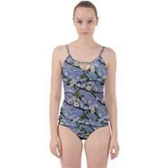 Pear Branch With Flowers Cut Out Top Tankini Set by SychEva