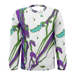 Multicolored Abstract Print Men s Long Sleeve Tee by dflcprintsclothing