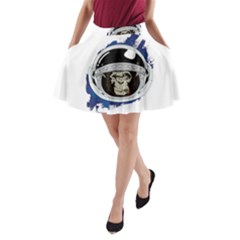 Spacemonkey A-line Pocket Skirt by goljakoff