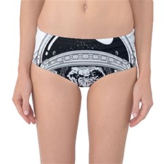 Spacemonkey Mid-waist Bikini Bottoms by goljakoff