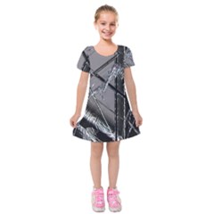 Ag Cobwebs Kids  Short Sleeve Velvet Dress by MRNStudios
