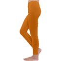 Apricot Orange Kids  Lightweight Velour Leggings View2