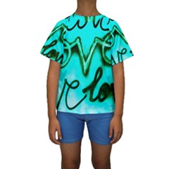  Graffiti Love Kids  Short Sleeve Swimwear by essentialimage365
