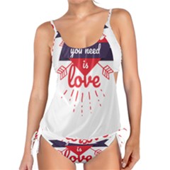 All You Need Is Love Tankini Set by DinzDas