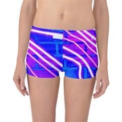 Pop Art Neon Wall Boyleg Bikini Bottoms by essentialimage365