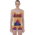 Girl Power Tie Front Two Piece Tankini View1