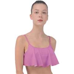 Aurora Pink Frill Bikini Top by FabChoice