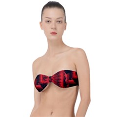 Red Light Classic Bandeau Bikini Top  by MRNStudios