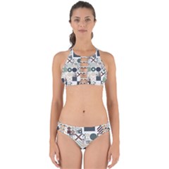 Mosaic Print Perfectly Cut Out Bikini Set by designsbymallika