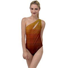 Zappwaits - Color Gradient To One Side Swimsuit by zappwaits