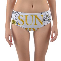 Be The Sunshine Reversible Mid-waist Bikini Bottoms by designsbymallika