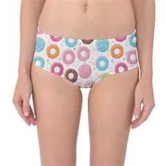 Donuts Love Mid-waist Bikini Bottoms by designsbymallika