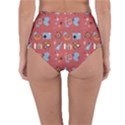 50s Small Print Reversible High-Waist Bikini Bottoms View4