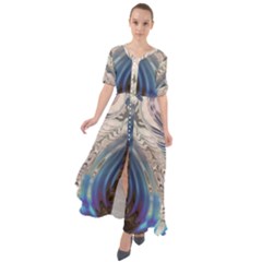 Desert Bloom Waist Tie Boho Maxi Dress by MRNStudios