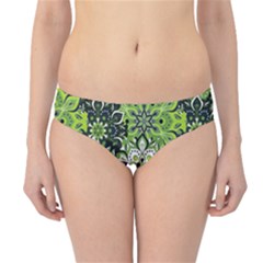 Green Floral Bohemian Vintage Hipster Bikini Bottoms by BohoMe